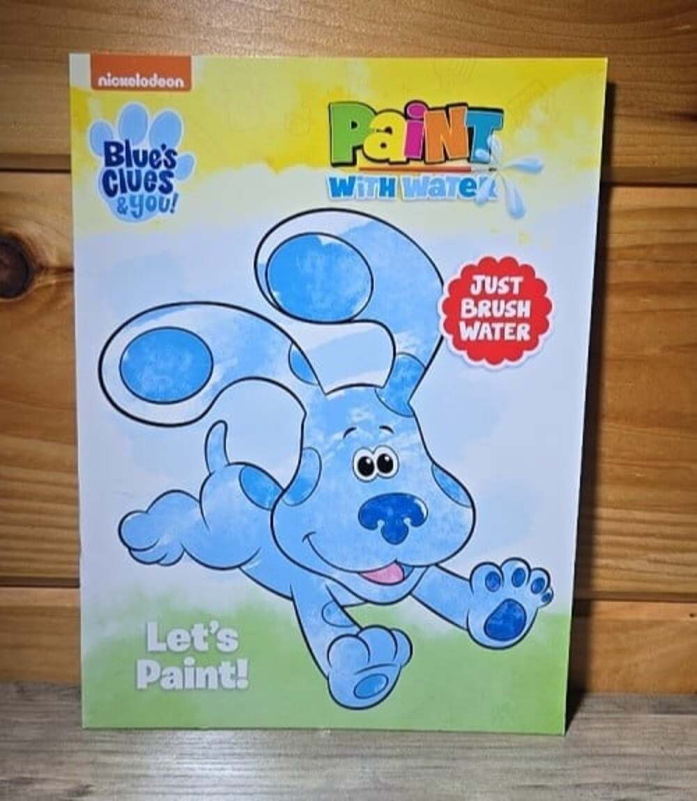 NEW BLUES CLUES & YOU PAINT WITH WATER activity book